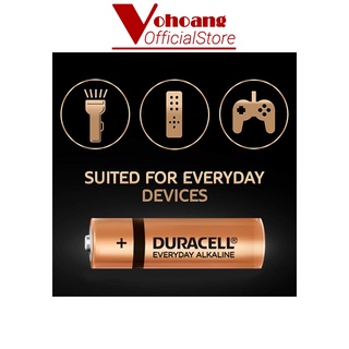 Pin AA Duracell Alkaline 1.5V Vỉ 2 viên dung lượng cao chống chảy - Hàng chính hãng