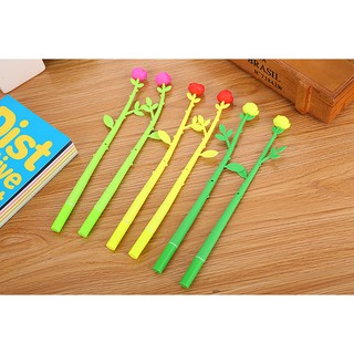 3 Bút Nước Mực Đen Hoa Hồng Thơm - Thỏ Hồng VPP