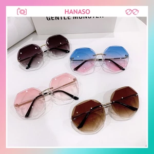 Kính mát nữ mắt đa giác Hottrend chống tia UV phong cách Hàn Quốc đẹp giá rẻ HANASO 008