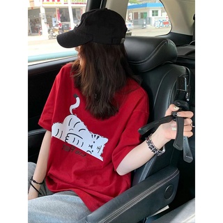 Áo thun HIIXIIVI cotton tay ngắn cổ tròn thời trang mùa hè phong cách Hàn Quốc mới 2024