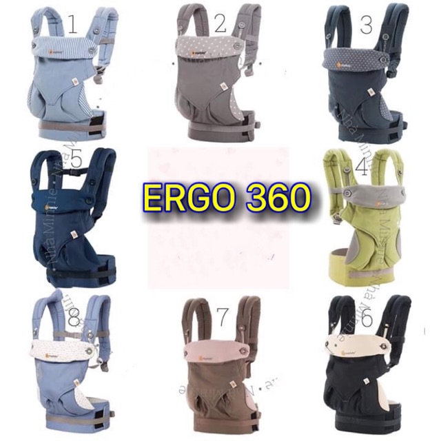 địu ergo 360 cool air