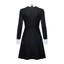 SY3 The Addams Họ Cosplay Đầm Thứ Tư Addams Trang Phục Gothic Đen Dài Tay Váy Đồng Phục Tiệc Halloween YS