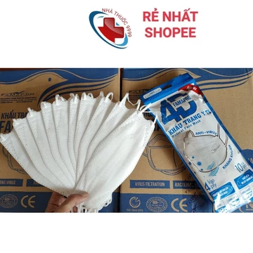 [Chính hãng] Khẩu trang 4D kf94 Famapro Túi 10 cái Khẩu trang kháng khuẩn 4 lớp