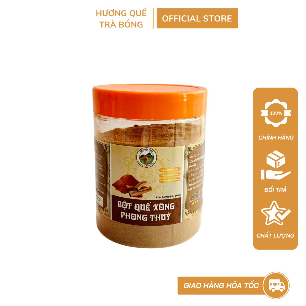Ảnh Bột Quế Xông Phong Thủy - Hương Quế Trà Bồng 300gram 1