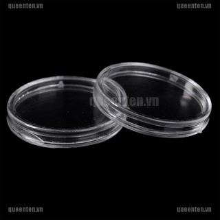Set 100 hộp đựng tiền xu 27mm hình tròn trưng bày