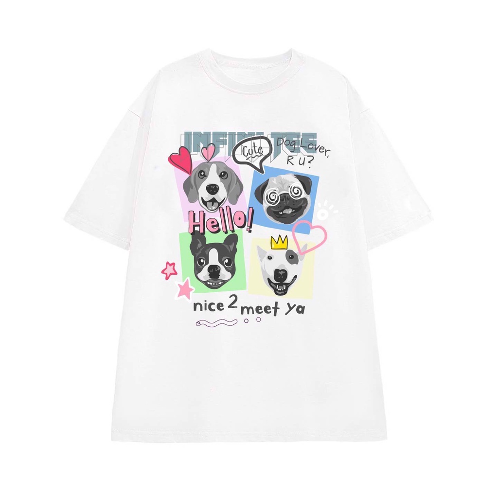Áo thun INFINITEE Fni0089, Thun 100% Cotton - form rộng Unisex.