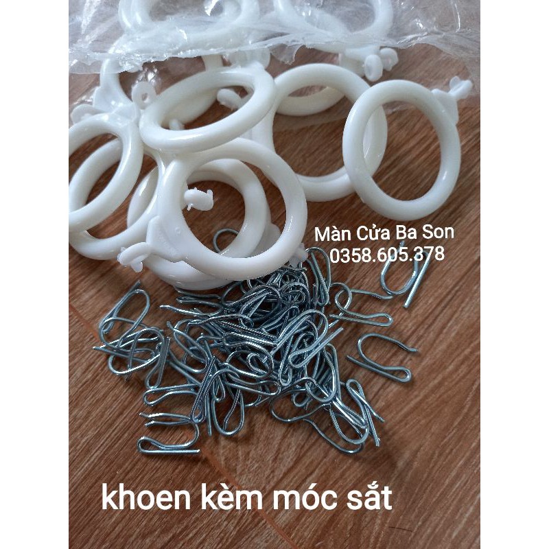 [PHỤ KIỆN RÈM] KHOEN TRÒN BALY NHỰA KÈM MÓC SẮT bịch 10 CÁI 15.000 ...