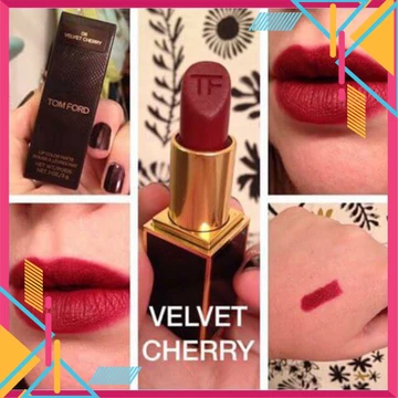 SON TOM FORD VELVET CHERRY 08 ĐỎ RƯỢU VANG(HÀNG DUTY FREE BILL)