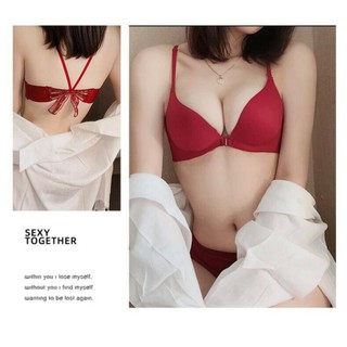 Set Đồ Lót Su Cài Trước Phối Nơ Dây Lưng Điệu Đà mã 819,.,