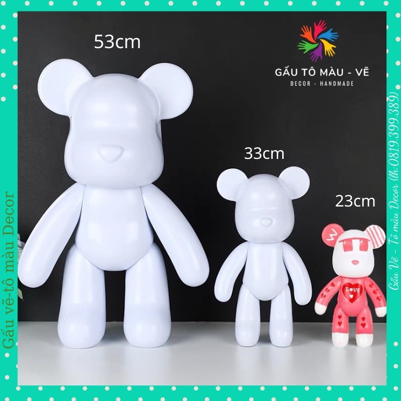 Gấu Vẽ Tô Tượng Bearbrick Size 23Cm, Gấu Vẽ Handmade Phối Màu Theo Cách  Riêng Của Bạn, Hàng Chất Lượng, Đủ Màu Phụ Kiện | Shopee Việt Nam