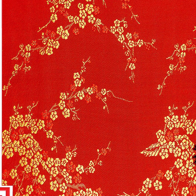 Vải Vintage Phong Cách Trung Hoa Thổ Cẩm Satin Vải Jacquard Cho May Kimono Sườn Xám Và Túi Bán Chạy Mỗi YardTJ0243