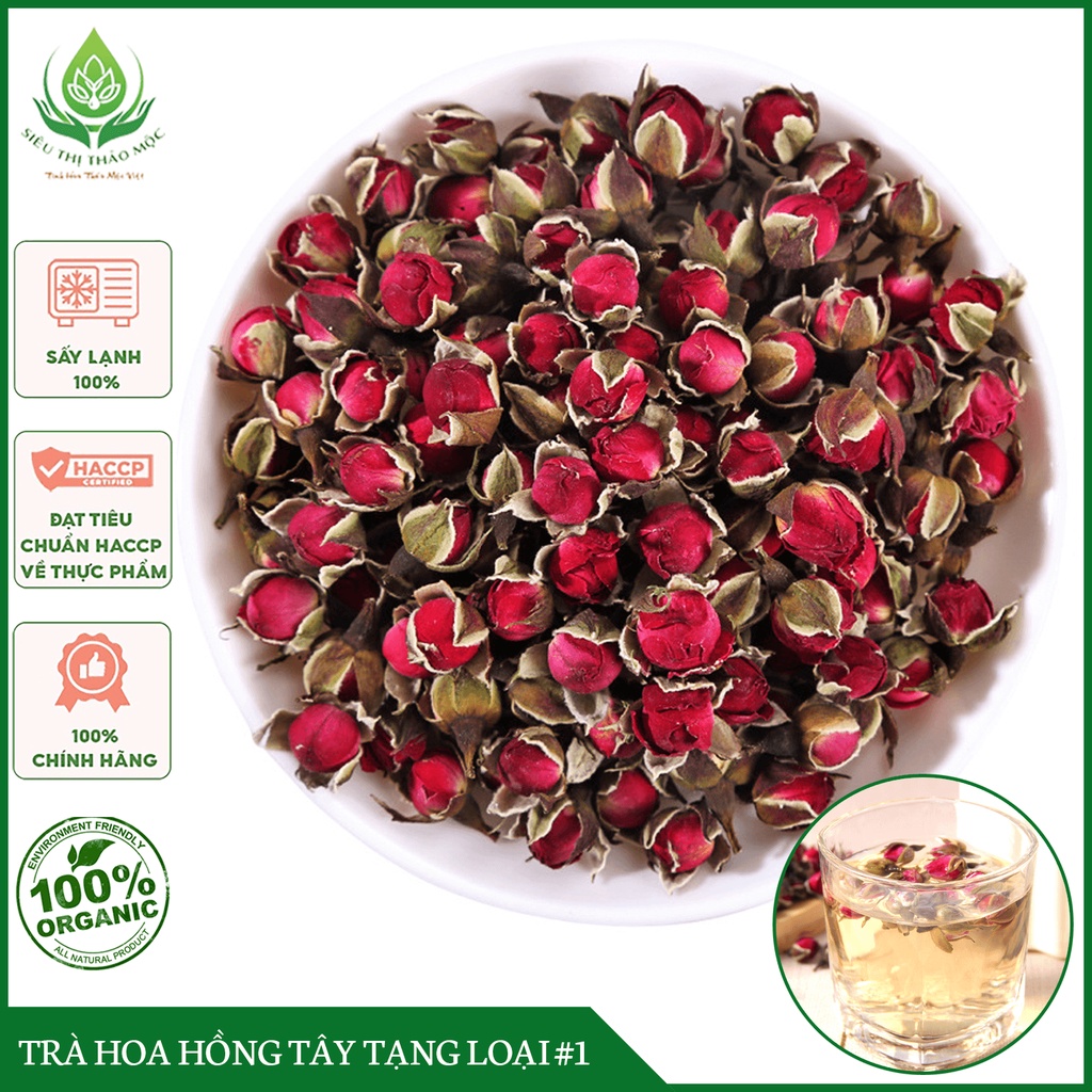 Trà Hoa Hồng Tây Tạng Sấy Khô Nguyênụ Thơm - Hình ảnh thực tế