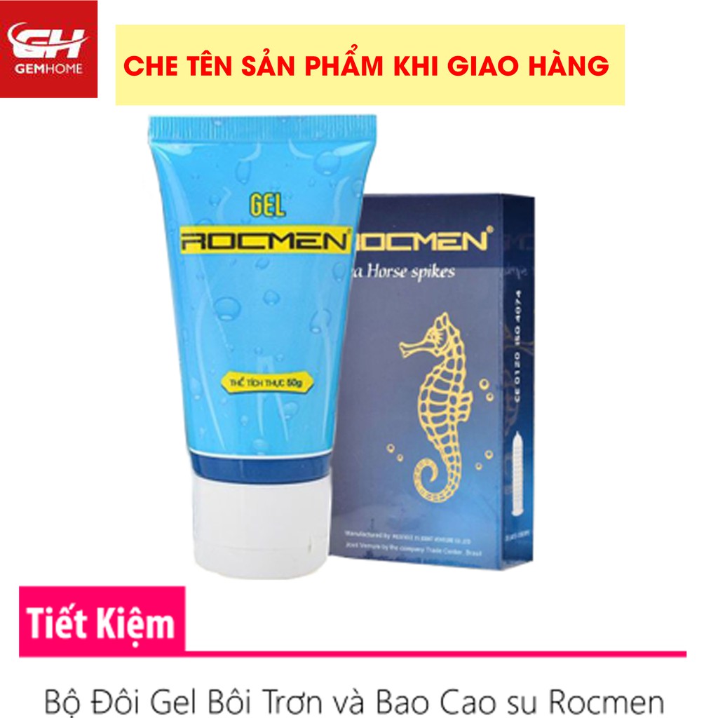 Ảnh Gel Bôi Trơn Rocmen và Bao Cao Su Siêu Gai kéo dài thời gian Rocmen Cá Ngựa 1
