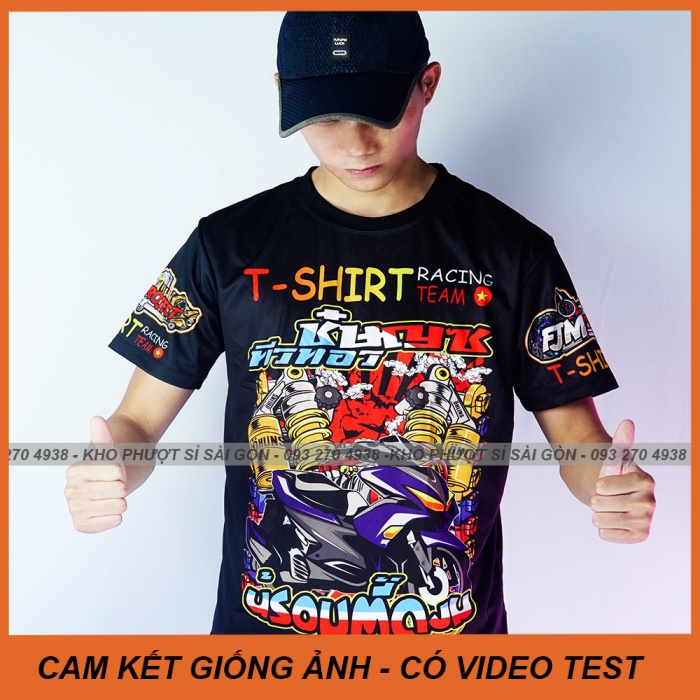 Kho Sỉ Sg - Áo Thun Đua Xe Thái Logo T-Shirt Chibi 3D - Mẫu Áo Đua Xe Tem  Đấu Uma Racing | Shopee Việt Nam