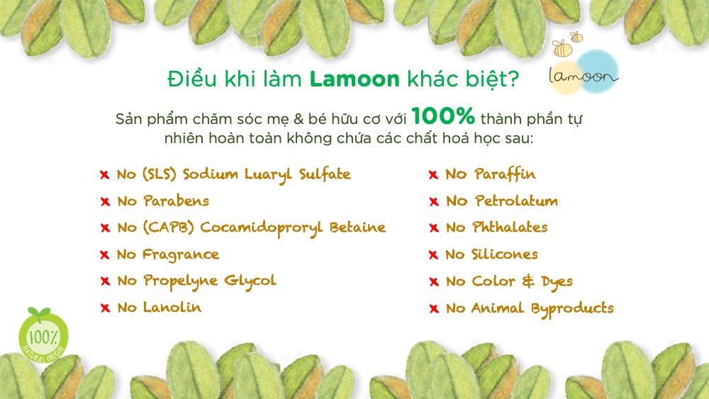Mô tả Nước rửa bình sữa Organic cho bé Lamoon - Túi 450ml - 6