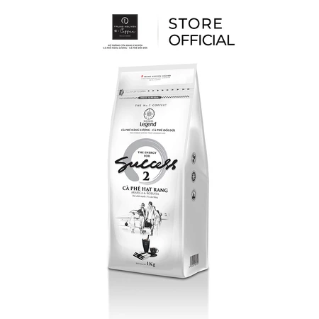 Cà Phê Hạt Mộc Trung Nguyên Legend Success 2 – Gói 1kg – NGUYÊN HẠT Cà Phê Thể Chất Mạnh, Vị Cân Bằng