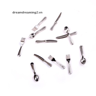 Bộ 12 Dao Và Nĩa Cho Nhà Búp Bê