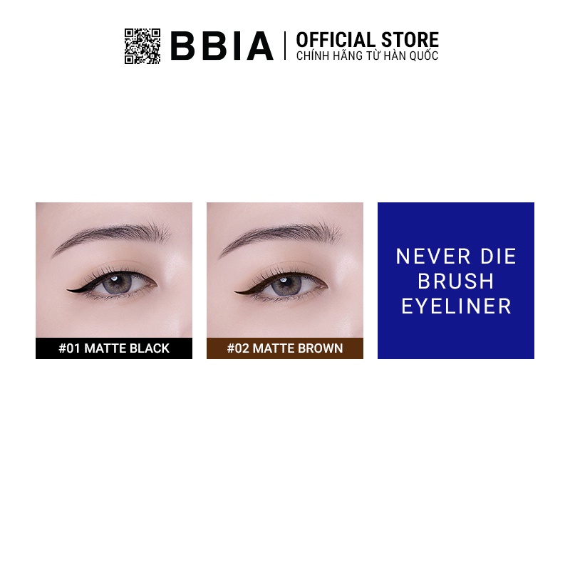Ảnh Kẻ Mắt Bbia Never Die Brush Eyeliner (2 màu) 0.4g Bbia Official Store 2