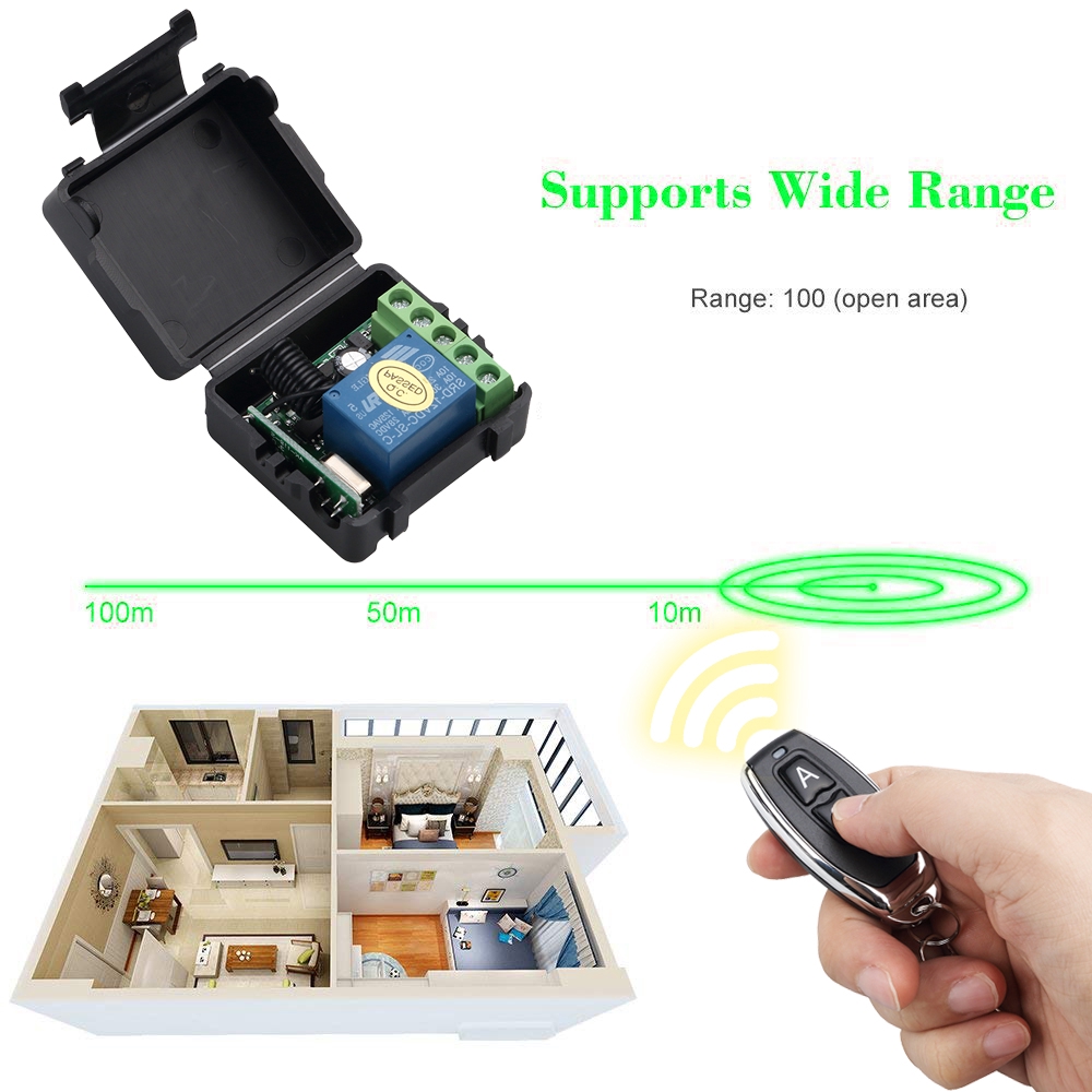 Bộ Truyền Tín Hiệu Không Dây 2 Trong 1 433mhz 12v Rf