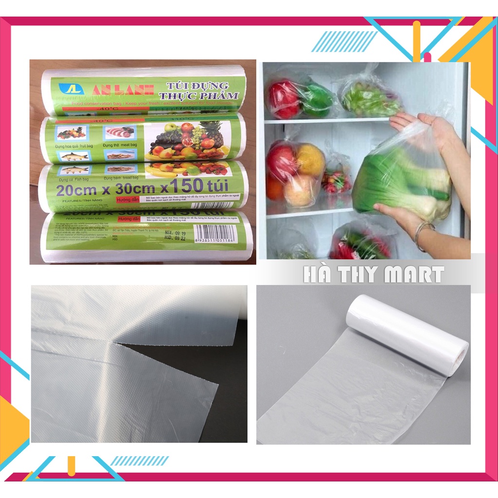 Cuộn Túi Nilon Đựng Thực Phẩm An Toàn [150 TÚI/CUỘN] | Shopee Việt Nam