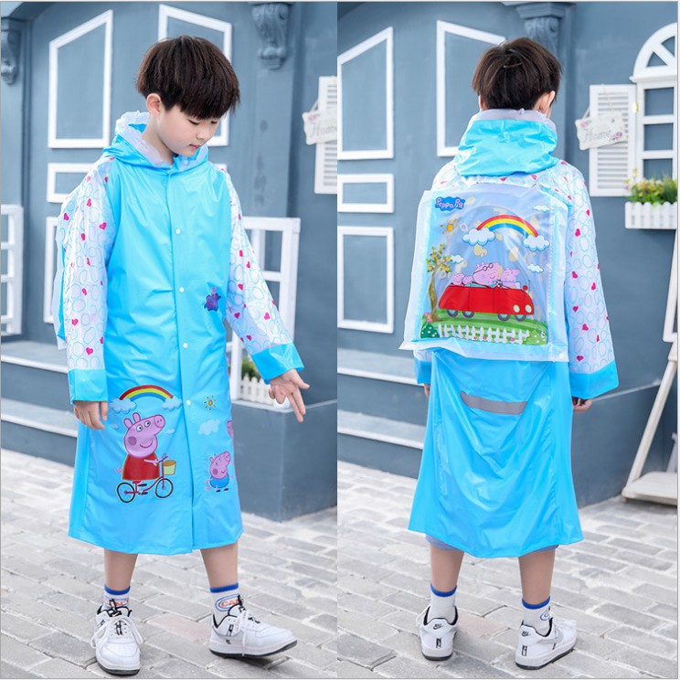 Áo Mưa Cho Bé - Áo Mưa măng tô cho bé Trai Bé Gái 3-12 Tuổi (sỉ hot)