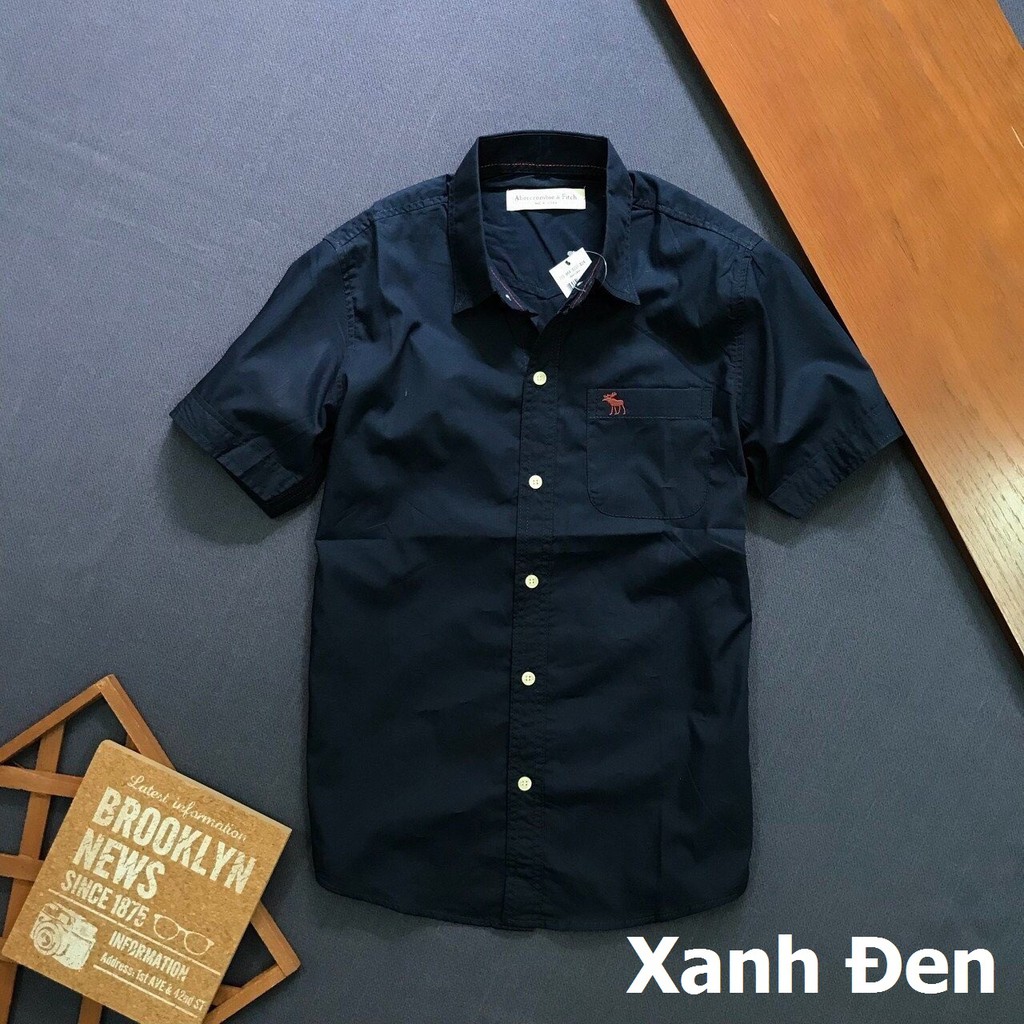 Áo Sơ Mi Nam Tay Ngắn Logo Thêu Phối Túi Mẫu Mới 2019 Asmdbp019 | Shopee  Việt Nam