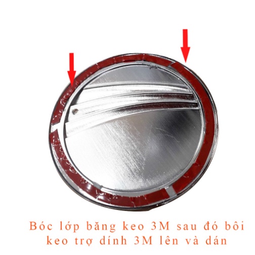 Ốp nắp bình xăng xe Mazda 3 đời 2016 -2025 mạ crom cao cấp, sáng bóng