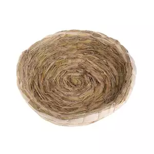 Tổ Chim Bồ Câu Bền Bỉ Dệt Rơm Tự Nhiên Cho Lợn Guinea Thỏ Nhà Phẳng Ấm Áp, Lồng Thủ Công