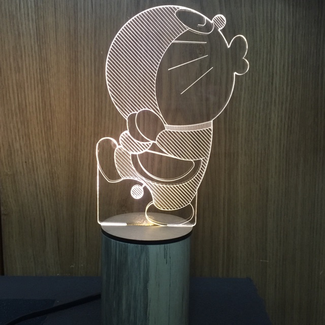 Đèn trang trí - đèn led khắc laser (doraemon) | Shopee Việt Nam