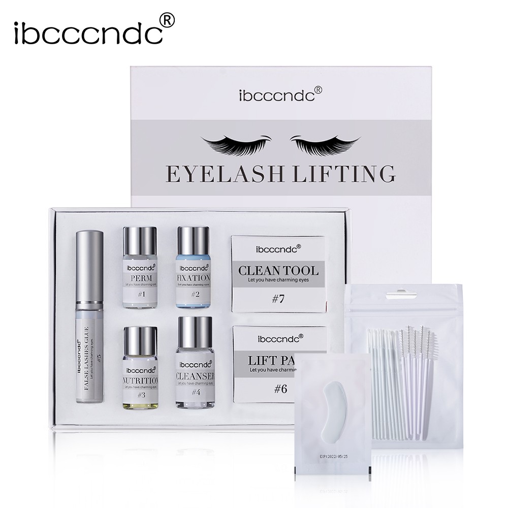 Ibcccndc Bộ nâng mi chuyên nghiệp mới Bộ uốn mi 10 cái / bộ không tàn nhẫn