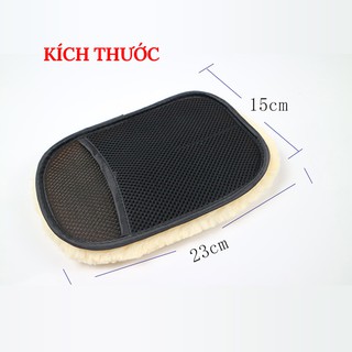 Găng Tay Rửa Xe Ô Tô Chuyên Dụng Lông Cừu VER2 – 1 Chiếc