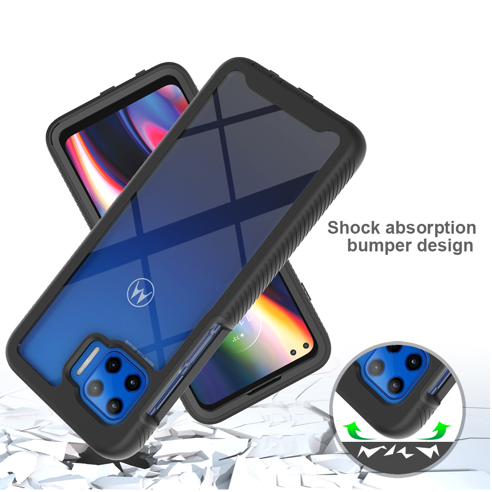 Dành Cho Motorola Moto G 5G Plus Toàn Thân Trong Suốt Ốp Lưng Chống Sốc Lai Giáp Vỏ Điện Thoại
