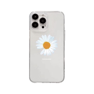 Ốp Họa Tiết Daisies Màu Vàng Cho iPhone 17 16 15 14 13 12 11 Pro Promax 14Plus mini X XS XR XSMAX 6 6s 6plus / 6splus 7 8 SE2020 7plus / 8Plus Vỏ Mềm Trong Suốt QMGT