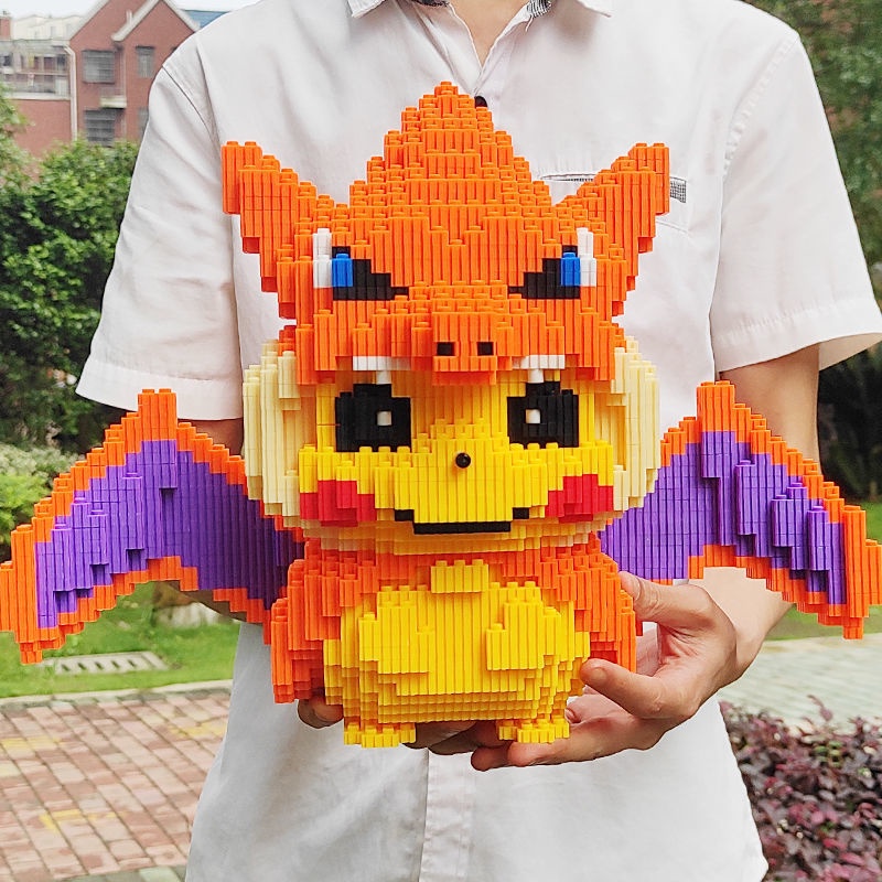 🔥Khối xây dựng Đồ chơi lắp ráp Pikachu nhân vật hoạt hình lớn 32CM gửi mô hình búa lắp ráp đồ chơi giáo dục Mô hình Lắp ráp Mô hình xếp hình  mô hình lắp ráp Pokemon  one piece  lắp ráp mô hình size lớn