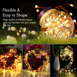 2M 5M10M Dải Đèn Led Dây Đèn AA Pin Giáng Sinh Cho Vòng Hoa Ngày Lễ Cổ Tích Trang Trí Tiệc Cưới