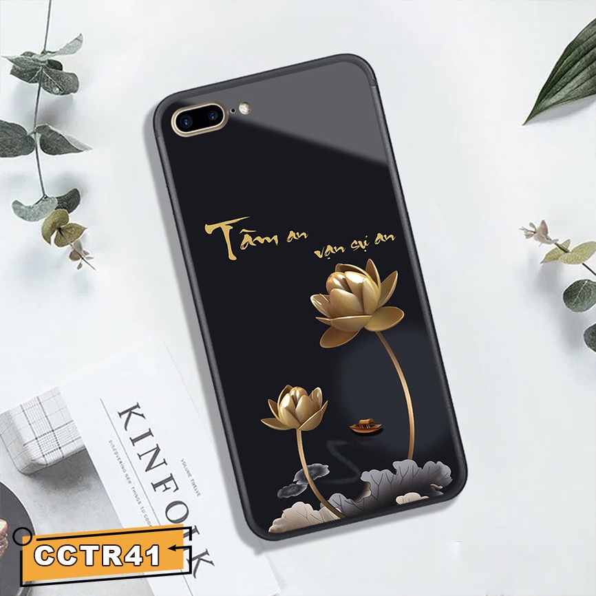 Ốp iPhone Mặt Kính Nano Dẻo - Tâm An Vạn Sự An