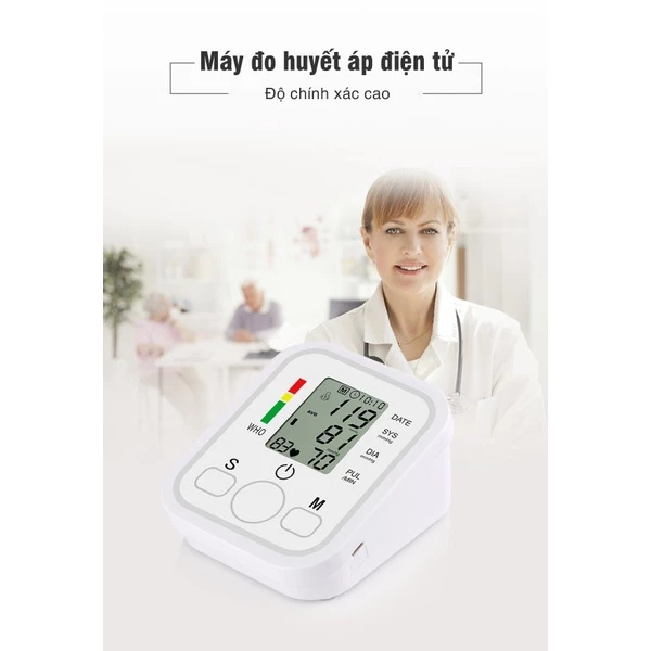 Máy đo huyết áp bắp tay tự động Jziki - Hàng Chính Hãng Chính Xác Dễ Sử Dụng Beame Jziki FSE8 – 4