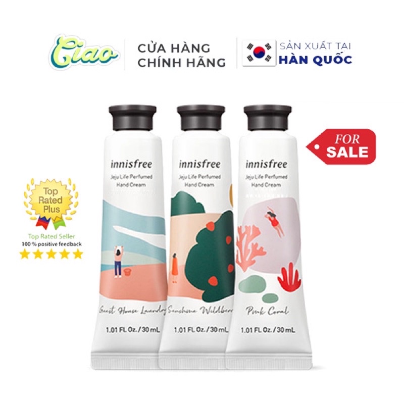 Kem Dưỡng Da Tay Innisfree Jeju Perfumed Hand Cream 30ml | Shopee Việt Nam