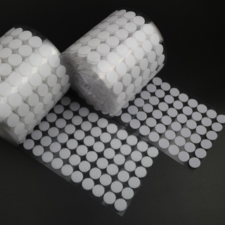 Băng Dính Gai Tròn Velcro [sỉ 1000 cặp]  nhám Có Keo Sẵn 2 Mặt Miếng Dán Xé Siêu Dính handmade Size 1cm- 2cm (màu trắng)