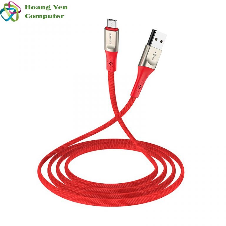 Cáp Sạc MICRO USB Borofone BU7 Dài 1.2M Dây Dù Cho Android - BH 6 Tháng 1 đổi 1 (MÀU SẮC NGẪU NHIÊN)