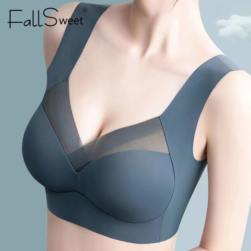 Ảnh Fallsweet Áo Ngực Thể Thao Không Gọng Không Đường May plus size Cho Nữ 1