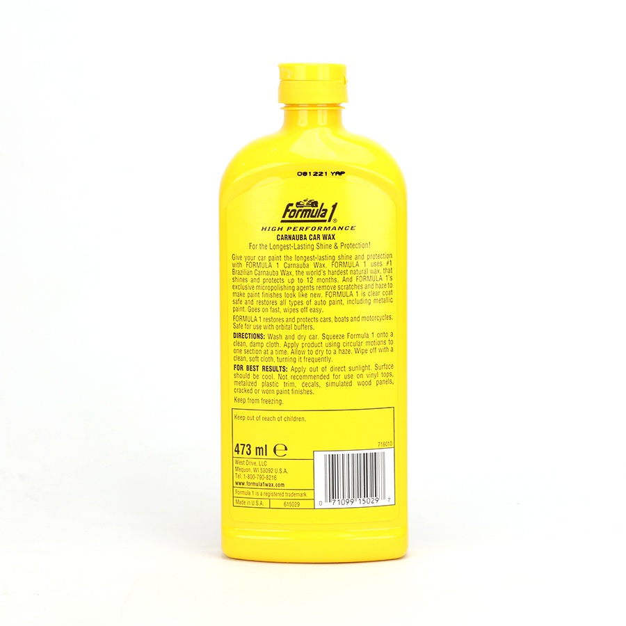 Kem Đánh Bóng Sơn Xe FORMULA 1 615029 473ml Chăm Sóc Và Bảo Vệ Sơn Nhiều Dòng Xe Ô Tô Xe Tải Và Xe Máy