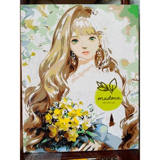 Tranh tô màu theo số hóa Madoca có khung 40x50cm ngày em đẹp nhất T512