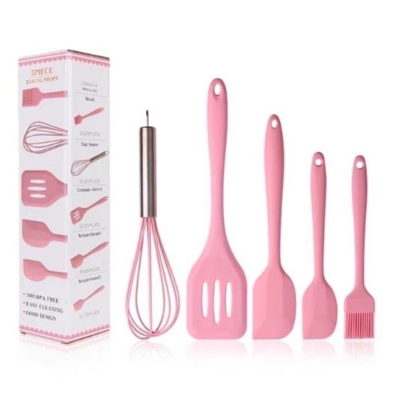 Dụng cụ làm bánh silicon 5món AN TOÀN SẠCH SẼ ĐẢM BẢO CHẤT LƯỢNG