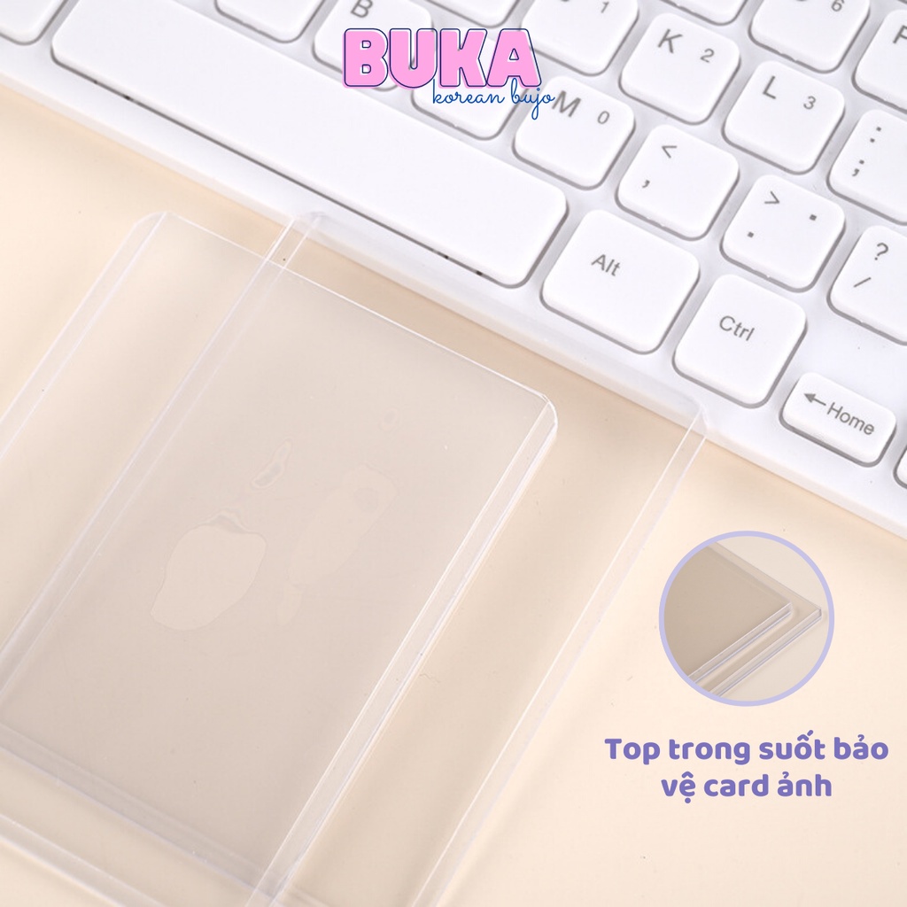 Toploader Buka top đựng card seal, unseal size B8, A7 combo 5, 10, 25