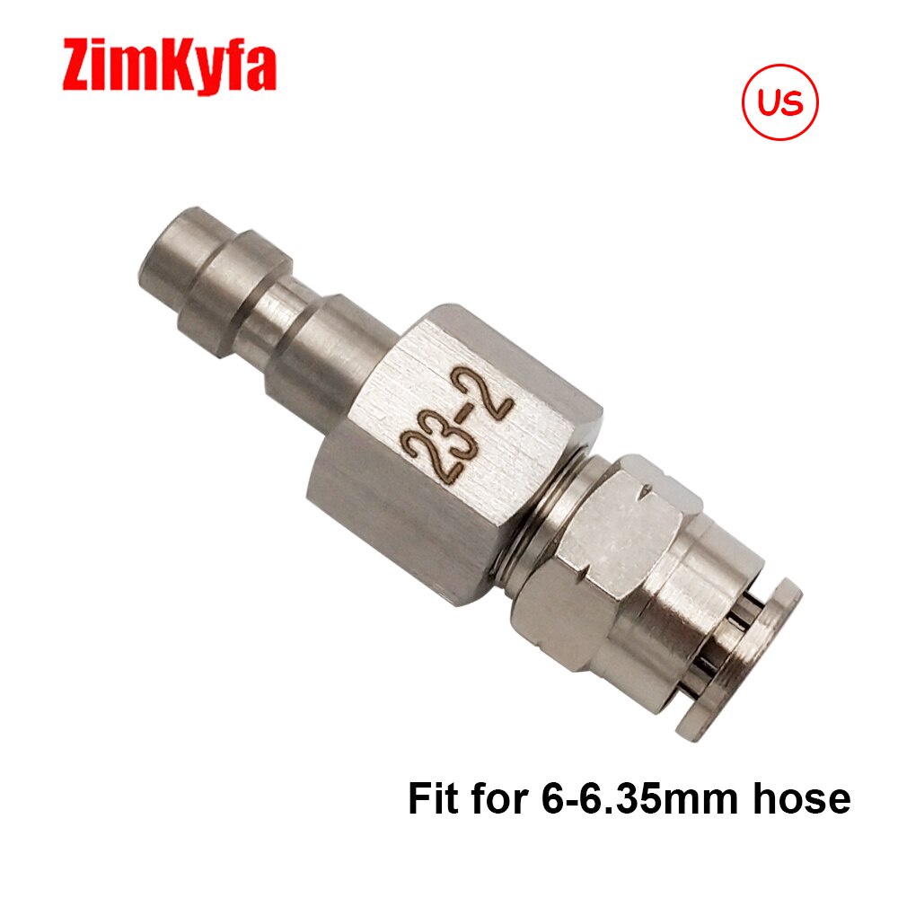 HPA (US Foster) 23-2 Nam / 2302 Nữ Ngắt Kết Nối Nhanh QD Lắp Lắp Lắp Lắp Đến 6MM - 6.35MM hoặc 4mm (5 / 32) OD Vòi
