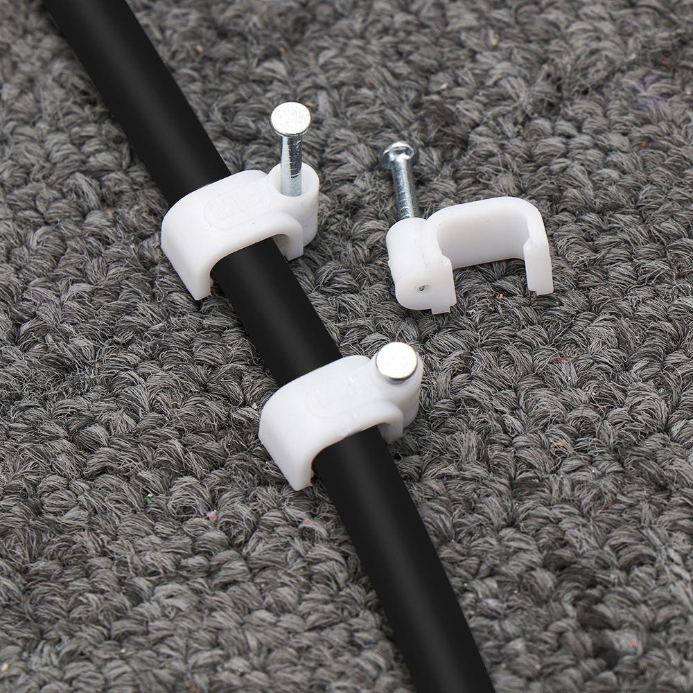 Neaverler 100 Chiếc Giá Đỡ Cố Định Hữu Ích Dây Buộc Phụ Kiện Điện Đa Năng Bền Cố Định Móng Tay Thép