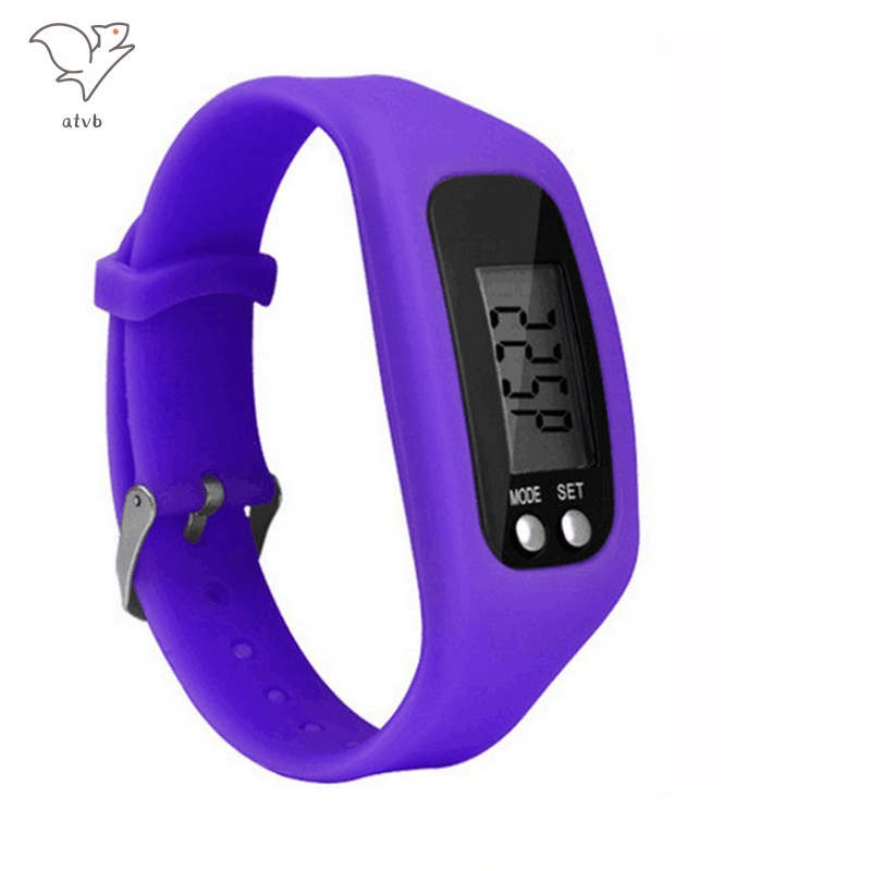 Đồng hồ đo bước chân với màn hình LCD Hoạt động đơn giản Đi bộ Theo dõi sức khỏe Cổ tay Đồng hồ đo bước chân đơn giản Đi bộ Thể dục