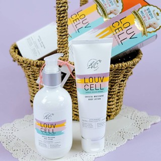 Kem dưỡng trắng da body Louv Cell 250ml -Dưỡng Thể Trắng Da LOUV CELL Crystal Whitening Body Lotion