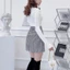 Chân váy dạ kẻ ziczac dáng ngắn CV1085 KYMIE